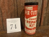 Universal Fix-tite Rubber Repaid Kit No. 10 Metal Advertising Tin