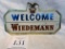 Welcome Wiedemann Beer Advertising Sign