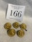 Five Us Navy Buttons