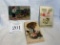 Three Vintage Thanksgiving Post Cards Early 1900s