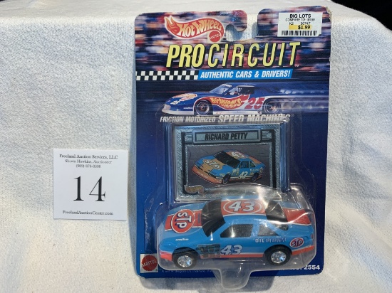 Hotwheels 1992 Pro Circuit Richard Petty Friction Motorized Speed Machines Nos