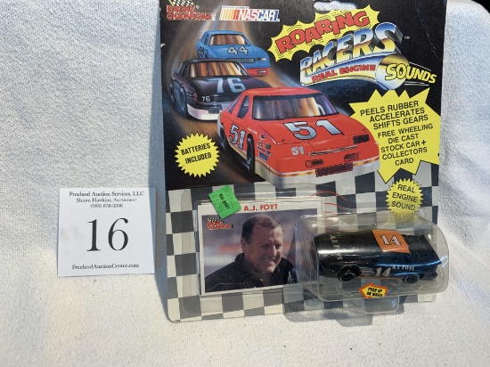 Vintage A.J. Foyt Nascar Racing Champions Roaring Racers Real Engine Sounds Nos In Package