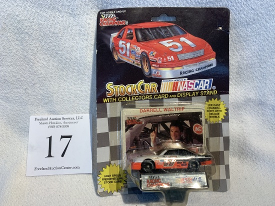 Vintage 1991 Darrell Waltrip Stockcar Nascar With Collectors Card And Display Stand