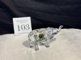 Beautiful Small Waterford Crystal Elephant With Sticker Excellent Condition! Made In Ireland