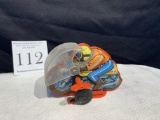 1960s70s Made In Japan Motorcycle Tin Windup Toy Friction