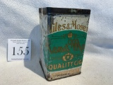 Early 1900s Niles & Moser Mild Cigar Tin Factory No. 39 District Of Michigan Large Tall Can