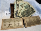 Large Lot Of Antique Stereo View Cards Japanese Russian Series