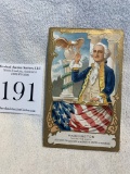 George Washington Taking The Oath As First President Of The Usa Vintage Postcard