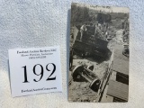 Early 1900s Train Wreck Postcard