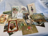 Large Lot Of Antique Postcards