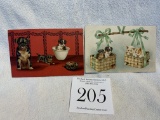 Pair Of Vintage Postcards With Dogs On Them