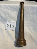 Antique Brass Fire Extinquisher Nozzle 14 In Long