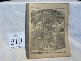1929 Almanac Agricultural Almanac 104th Volume Price 12 Cents