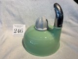 Antique Jade Green Mixing Bowl Hard To Find!