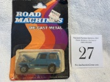 Rare 1983 Road Machines Die-cast Metal Blue Jeep Nos In Original Package