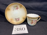 Antique Cup And Saucer Set