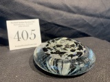 Rare Flat Art Glass Paperweight