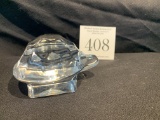 Mid Century Glass Turtle Paperweight
