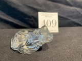 Mid Century Princess House Germany Lead Crystal Frog Paperweight