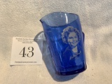Antique 1936 Cobalt Blue Shirley Temple Creamer Excellent Condition