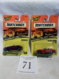 Pair Of Vintage Matchbox Super Fast 1990s Prowler And Dodge Viper Rt/10 Nos In Original Packages