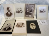 Group Of 7 Late 1800s Thumb Area Men Women Children Photographs Professional