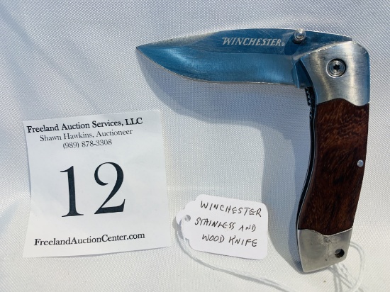 Winchester Stainless And Wood Knife