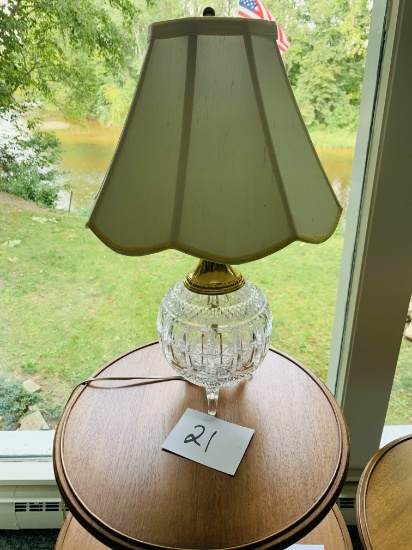 Beautiful Waterford Crystal Lamp With Shade