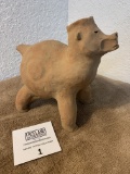 Effigy Animal Pottery Vessel With Unknown Animal Possibly A Bear