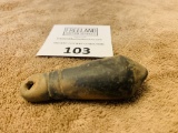 Rare Fishing Weight Plummet Sinker With Hole For String