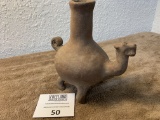 Tall Unusual Unknown Animal Effigy Vessel In Very Good Condition