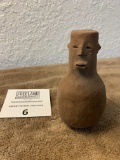 Effigy Human Pottery Vessel Appears To Be Male Figure