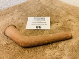 Native American Long Clay Pipe Over 6