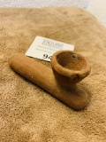 Unique Native American Clay Pipe