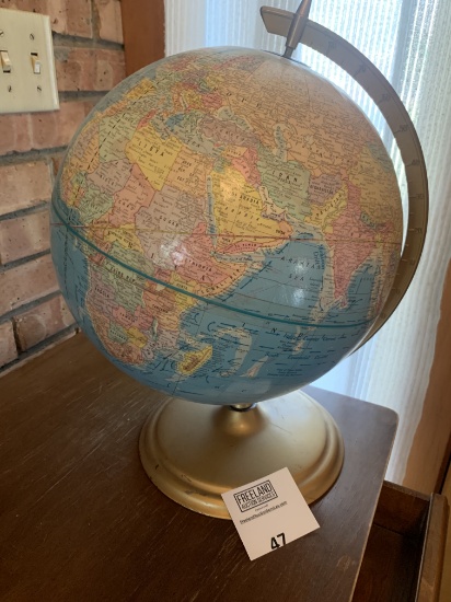 12" World Globe Cram's Scope-o-sphere Mid-century