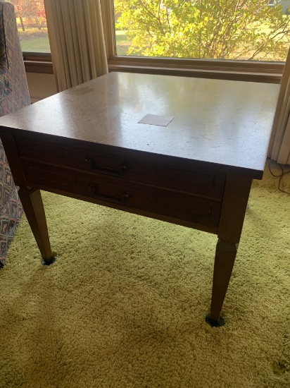 Mid-century Lamp Side Table