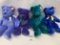 Four Large Ty Beanie Baby Bears Clubby Ii