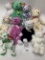 Nine Awesome Ty Beanie Baby Bears From Early 2000s Clover, Etc..