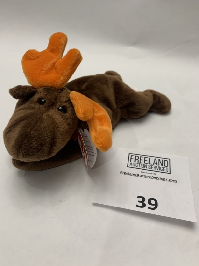 One Of The Original Beanie Babies Chocolate The Moose 1993
