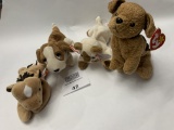 Tuffy, Snip, Tracker, Derby Beanie Babies Excellent Condition