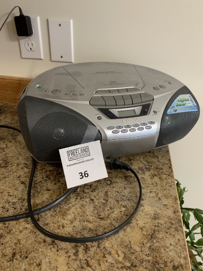 Sony Boom Box With Cd Player Works Well