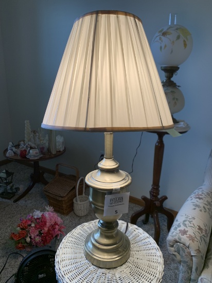 Unique Working Table Lamp With Nickle Finish