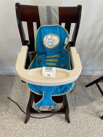 Very Nice Wooden Child's High Chair Hardly Used!