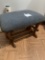 Cushioned Wooden Foot Stool That Moves