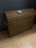 Unique Curved Top Hallway Trunk With Rope Handles