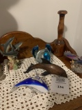 Whale & Dolphin Paperweights And Table Runner