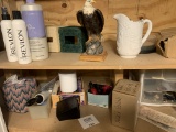 Misc Items On Shelf Nail Polish, Eagle, Etc…