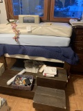 Large Lot Of Dog And Pet Items Bed, Steps, Indoor Dog House
