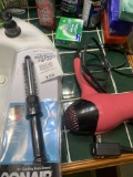 Conair Curling Iron New In Case, Hair Dryer, Soap Cases And Other