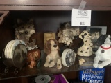 Large Group Of Dog And Wolf Figures And Other Items
